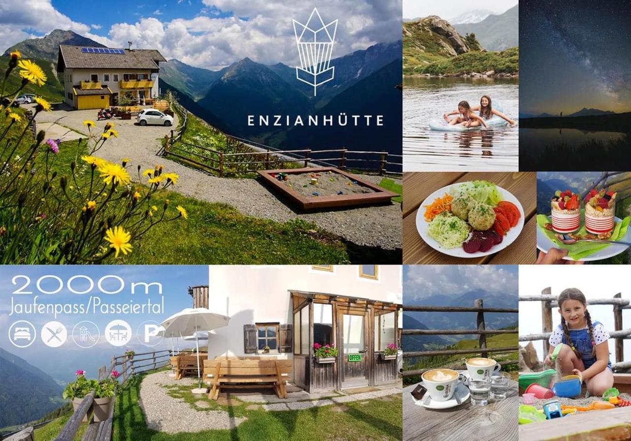 Enzianhütte Berggasthaus San Leonardo in Passiria Exterior foto